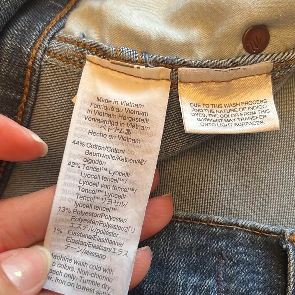 Madewell 10" High Rise Skinny Jeans Raw Hem Cut Off
Size 29 - Picture 10 of 10